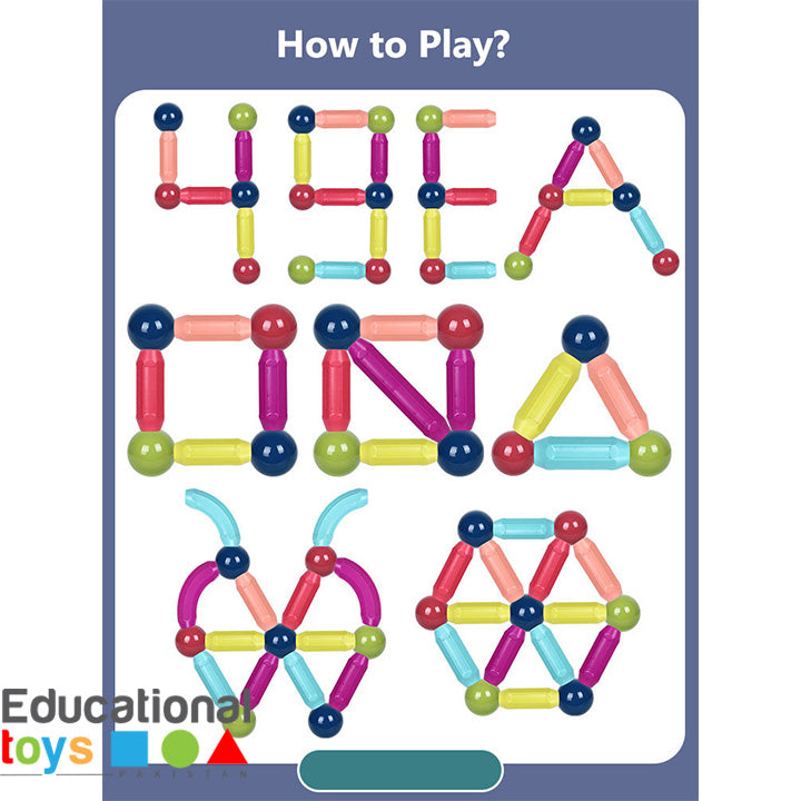 "Magnetic Sticks Set – Creative Building Fun for Kids 3+ (25 Pcs)"