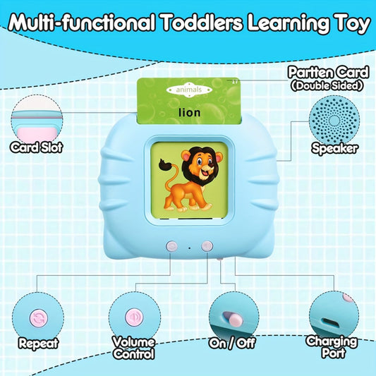 "Talking Flash Cards – 200 Words, Rechargeable, Fun English Learning for Kids!"
