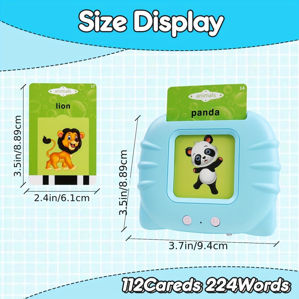 "Talking Flash Cards – 200 Words, Rechargeable, Fun English Learning for Kids!"