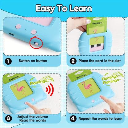 "Talking Flash Cards – 200 Words, Rechargeable, Fun English Learning for Kids!"